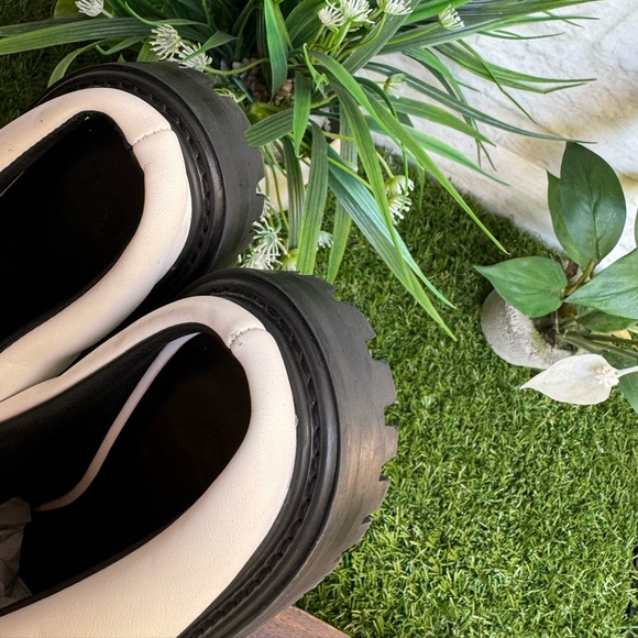 STAUD Astro Womens White Leather Slip On Mules size 37 - Picture 6 of 13